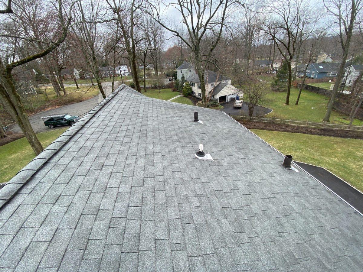 shingle roof with roof vents||
